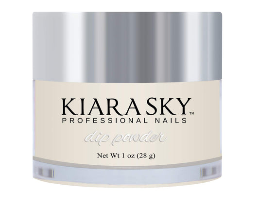 Kiara Sky Love Struck dip powder bottle close-up showing long-lasting finish.