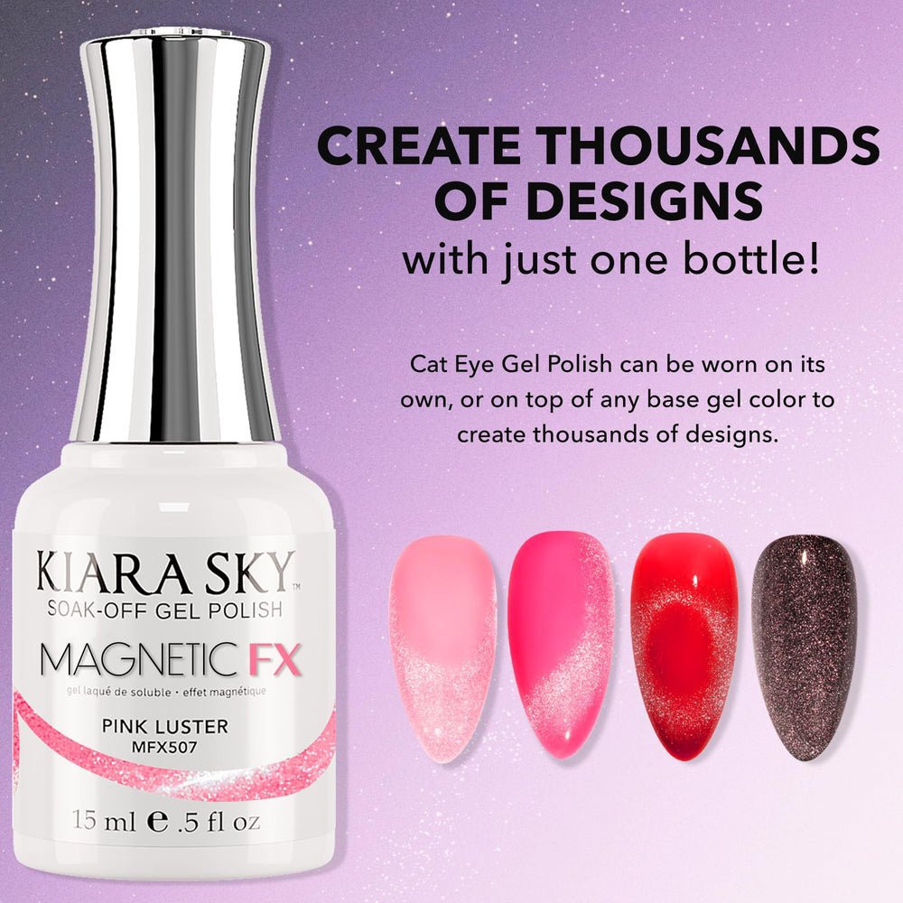 Kiara Sky MagneticFX up-close magnetic shimmers enable dramatic cat-eye effects