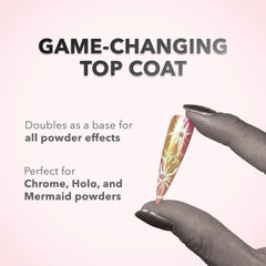 KIARA SKY Rub On Top Coat packaging showing cruelty-free USA-made