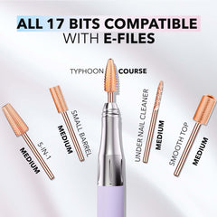 Safety-edge protection on Kiara Sky 5-in-1 drill bit during shaping