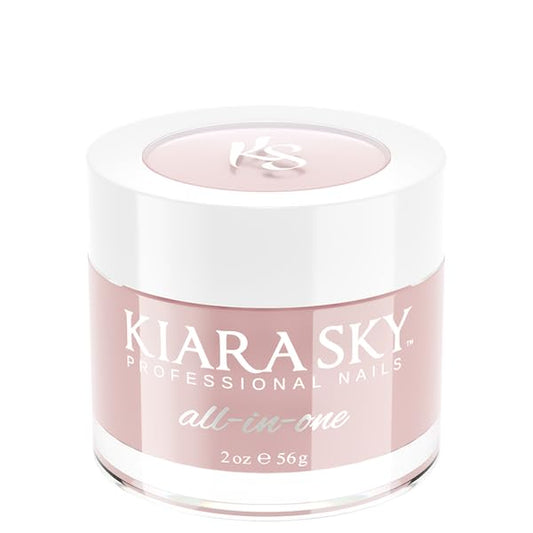 Kiara Sky So Romantic cover powder bottle, smooth nude color for durable nails.