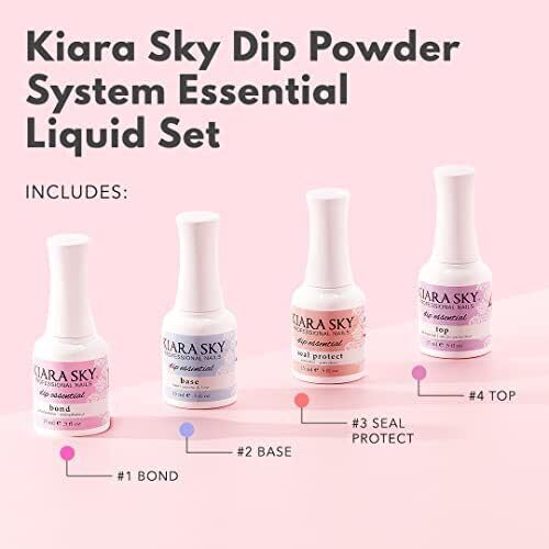 Kiara Sky Top Coat on nails delivering a glossy, durable finish.