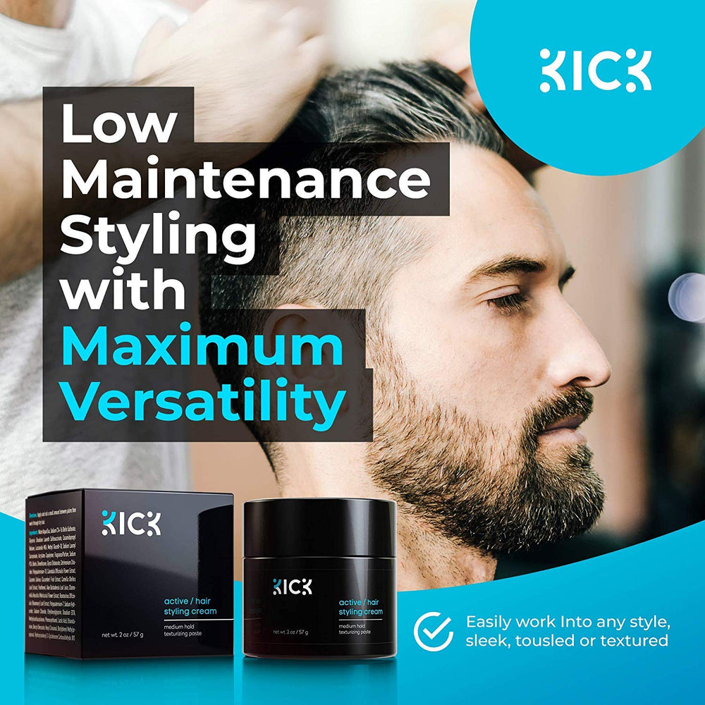 Kick Active thickening action tones down greys and thickens hair