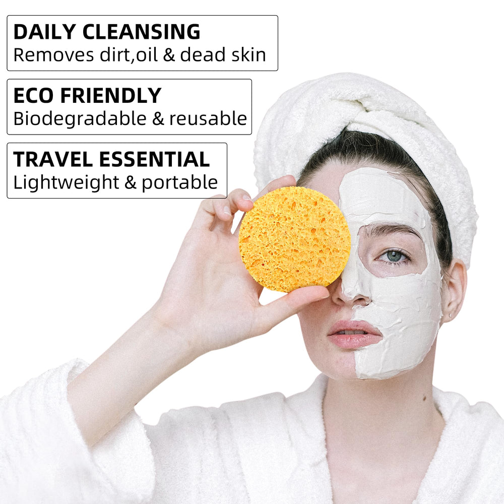 Kickleen sponge used with cleanser for effective makeup removal.