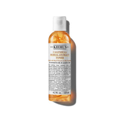 Kiehl's Calendula toner bottle shown for soothing skincare routine.