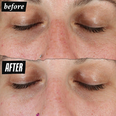 Kiehl's Clearly Corrective serum texture close-up highlights lightweight absorbent formula.