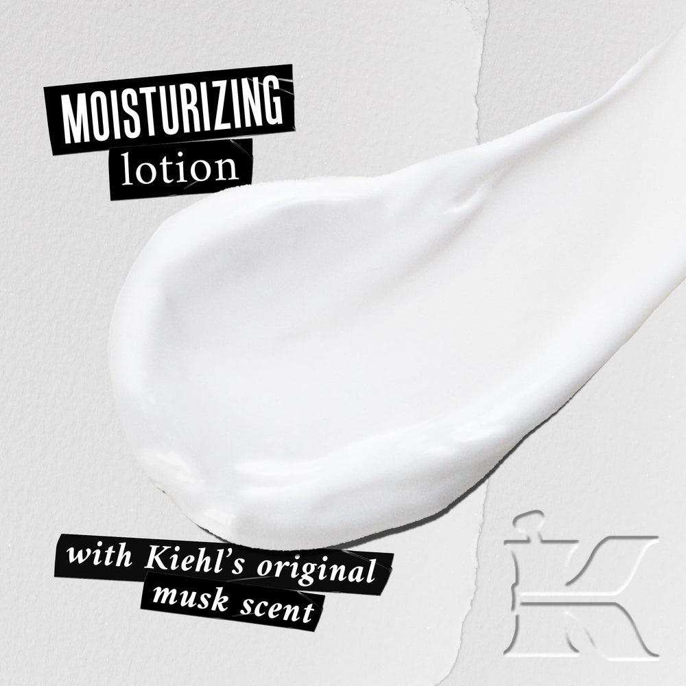 Kiehl's Original Musk lotion dispensing pump for easy, mess-free application