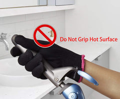 Kiloline heat-resistant glove helps with curling irons for safer grip