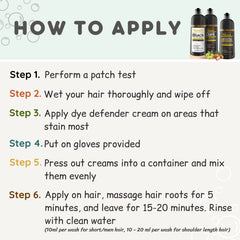 Kilomets Black Hair Dye Shampoo after washing shows lasting shine.