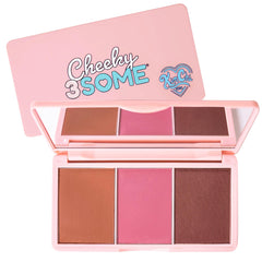 Kimchi Chic Beauty Cheeky 3Some Royal Flush palette offers three blendable blush shades.