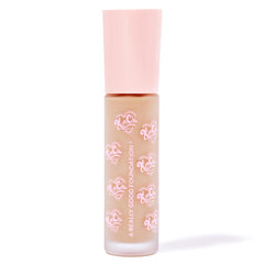 Kimchi Chic foundation texture closeup reveals creamy, lightweight formula.