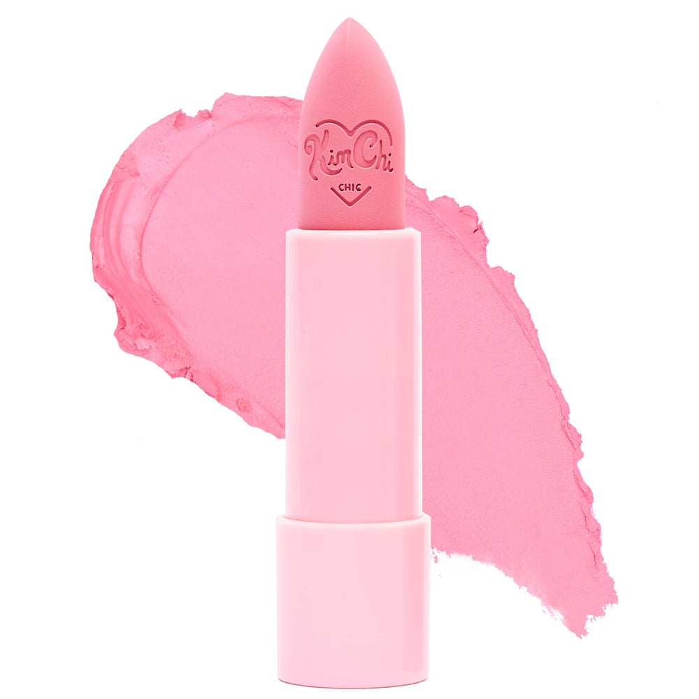 KimChiChic Marshmallow Butter Lippie packaging, sleek tube for on-the-go touchups