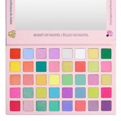 Foil shadows from KimChiChic Holy Fairytale Palette add metallic pop.