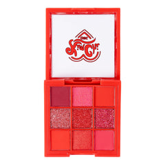 KimChiChic Jewel Collection Eyeshadow Palette Ruby glitter shades add sparkle with precision