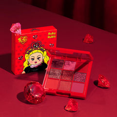 KimChiChic Jewel Collection Eyeshadow Palette Ruby matte shades blend smoothly for daily looks
