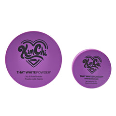 KimChiChic Mini Me That White Powder Set matte-finish for shine control