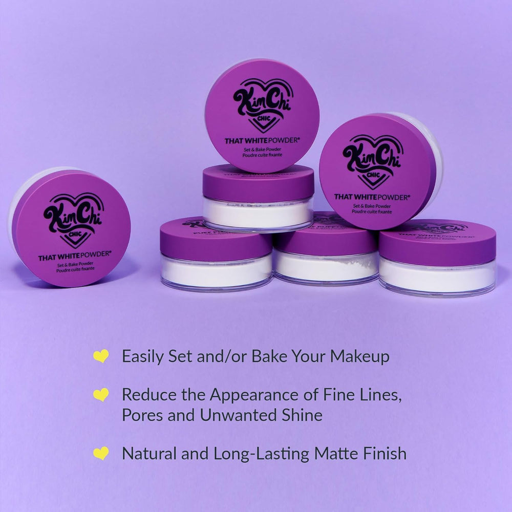 KimChiChic Mini Me That White Powder Set vegan cruelty-free certification label