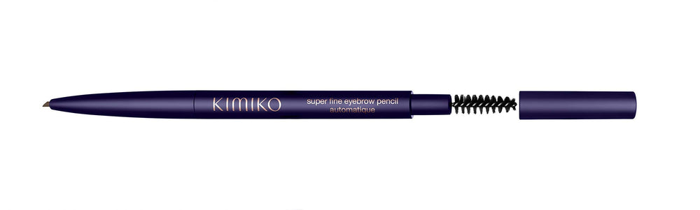 Kimiko packaging and application setup supports a clean brow routine.