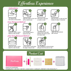 KimKista Floral Oasis gift-ready nails in a box for special occasions.