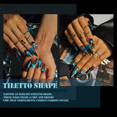 KimKista stiletto nails with 3D cat‑eye shine for dramatic evenings