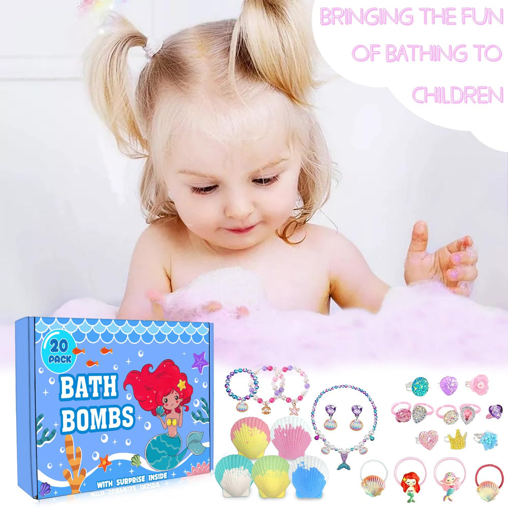 Kims Cosiart Mermaid Bath Bombs are handmade, paraben-free, and kid-safe.