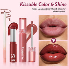KIMUSE easy 3-step application demonstrates quick, flawless lip results.