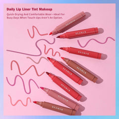 Kimuse Lip Stain Set arrives in premium packaging for display.