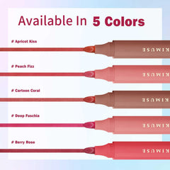Kimuse Lip Stain Set provides easy application with a quick-dry formula.