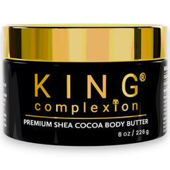 King Complexion Body Butter application demonstrates non-greasy finish and deep, lasting hydration.