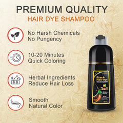 KingMing hair color shampoo application demonstrates simple usage without bowls.