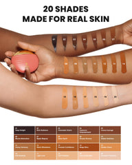 Kirby Kosmetics Konfident Glow swatch in Deep Delight reveals true undertone alignment.