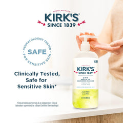 Kirk's 2-pack packaging display highlighting value and convenience