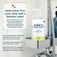 Kirk's 32oz two-pack packaging offers value and convenience.