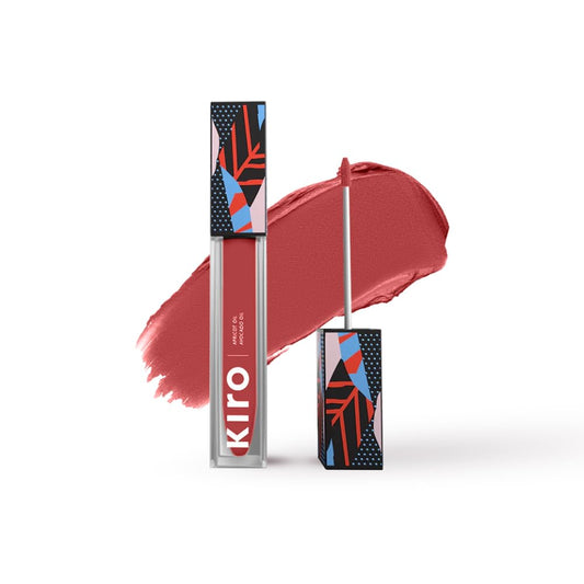 KIRO Non-Stop Airy Matte Lipstick Mauve Crush bottle shows sleek packaging and lightweight feel