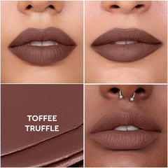KIRO Toffee Truffle texture closeup reveals airy, light lip feel