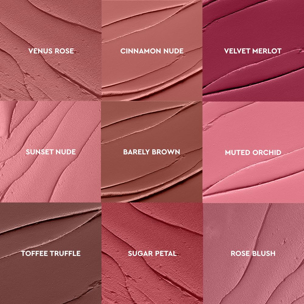 KIRO Velvet Merlot oil-infused formula close-up on lips for nourishment.