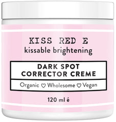 Kiss Red E dark spot corrector bottle for precise facial application and even tone