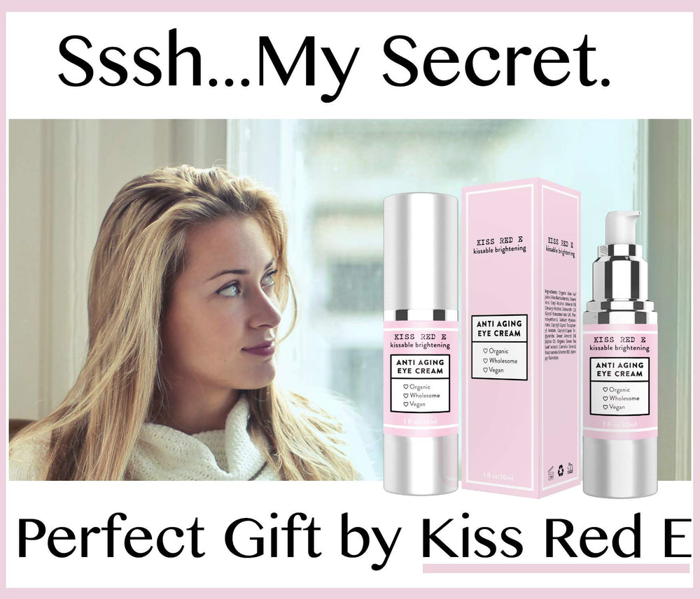 Kiss Red E packaging highlighting vegan, clean formula