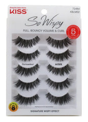 KISS So Wispy Pompadour Lashes packaging with five pairs per pack