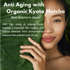 Fast absorption of KITAO Matcha Face Lotion on skin