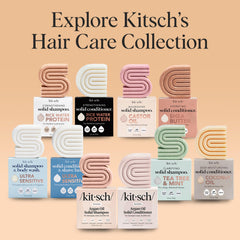 Kitsch Argan Oil Conditioner Bar features Toasted Vanilla and Macadamia Milk scent.