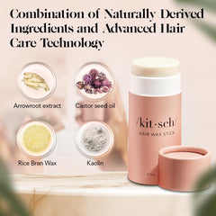 Kitsch Hair Wax Stick eco-friendly vegan formula preserves hair health