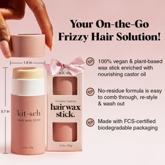 Kitsch Hair Wax Stick no-residue formula delivers a natural look