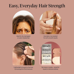 Kitsch Rice Water Bar solid formula is paraben-free and sulfate-free.