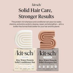 Kitsch Rice Water Shampoo Bar lather ready to cleanse and refresh.