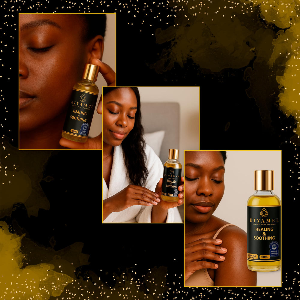KIYAMEL fast-absorbing oil portrait suggests non-greasy daily use.