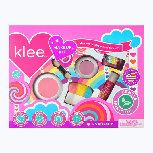Klee Naturals Breezy Does It eye shadow showcases mineral color for gentle kid-friendly play