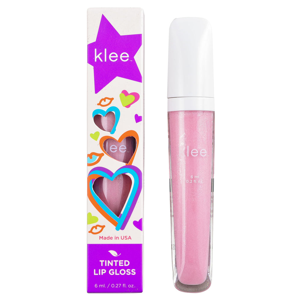Klee Naturals LunaStar bundle display with two full-size glosses for tween beauty.