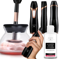 Kleem Electric Brush Cleaner front view showing compact home-use design