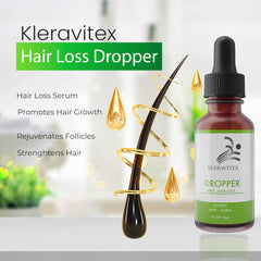 Close-up of the Kleravitex serum dropper.